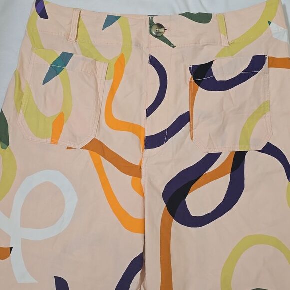 Mave By Anthropologie Cropped Wideleg Pants 34 - Picture 2 of 9